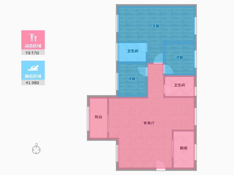 广东省-深圳市-康达尔山海上城-90.44-户型库-动静分区