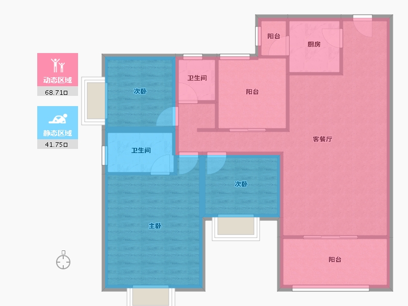 广东省-深圳市-康达尔山海上城-99.15-户型库-动静分区