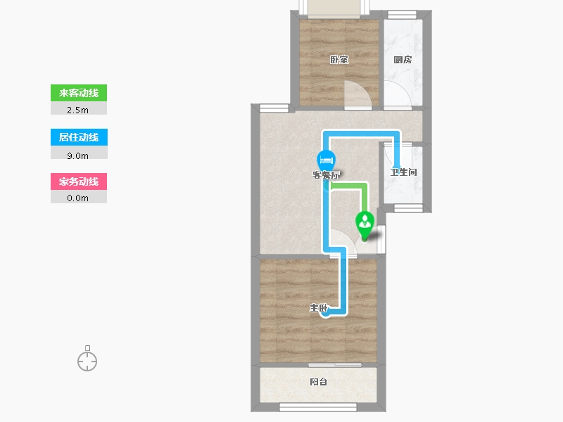 福建省-福州市-兰庭新天地-16号楼-49.21-户型库-动静线