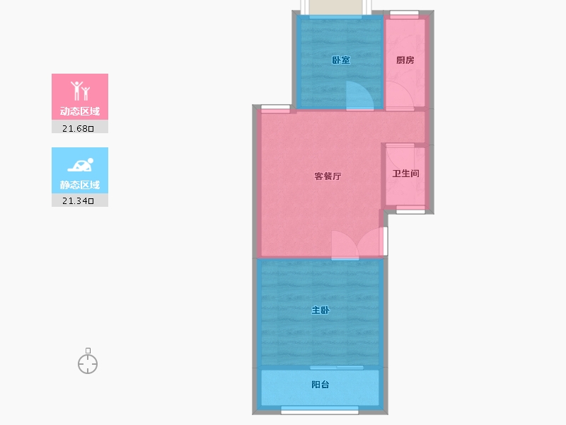 福建省-福州市-兰庭新天地-16号楼-49.21-户型库-动静分区