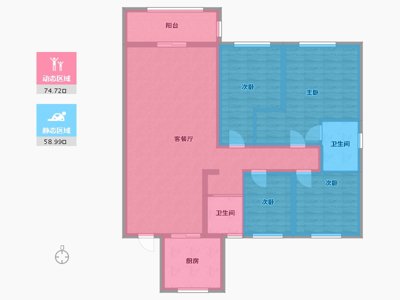 河南省-新乡市-新乡碧桂园-120.00-户型库-动静分区