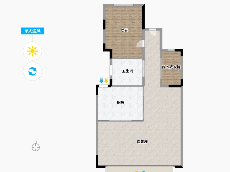 山东省-济南市-万科翡翠山语-136.00-户型库-采光通风