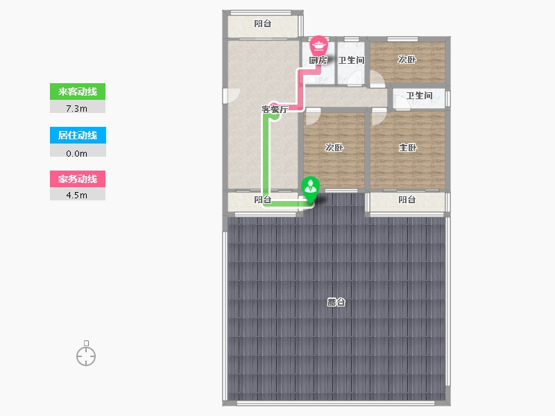 广东省-深圳市-金湖花园(A区)-205.45-户型库-动静线