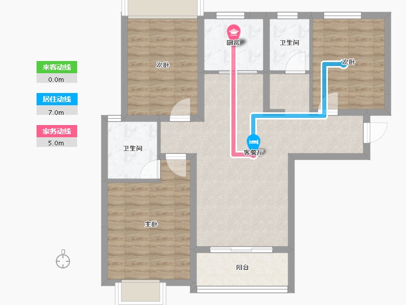 河南省-新乡市-华天珑悦-91.17-户型库-动静线