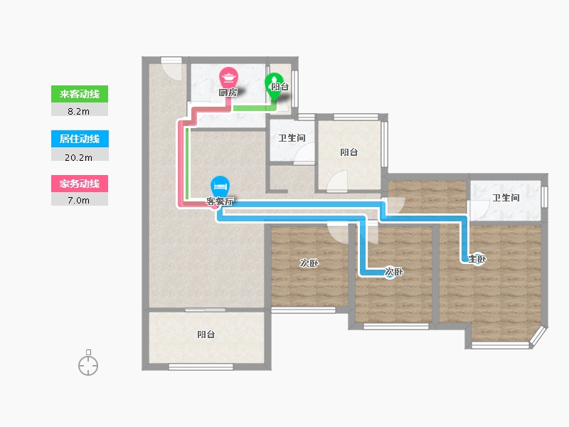 广东省-深圳市-康达尔山海上城-106.03-户型库-动静线