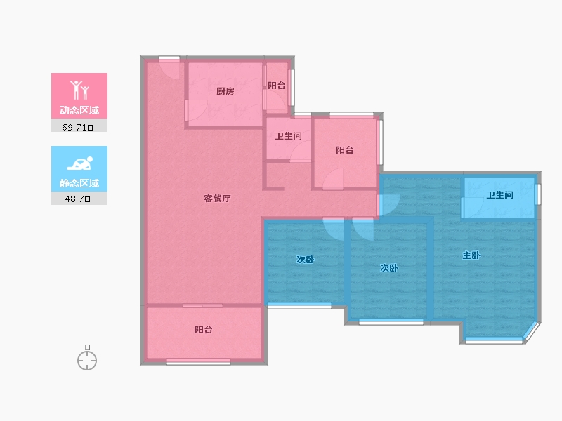 广东省-深圳市-康达尔山海上城-106.03-户型库-动静分区