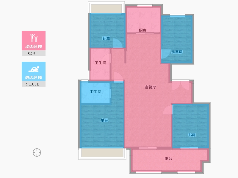 安徽省-宣城市-香悦荣府-110.00-户型库-动静分区