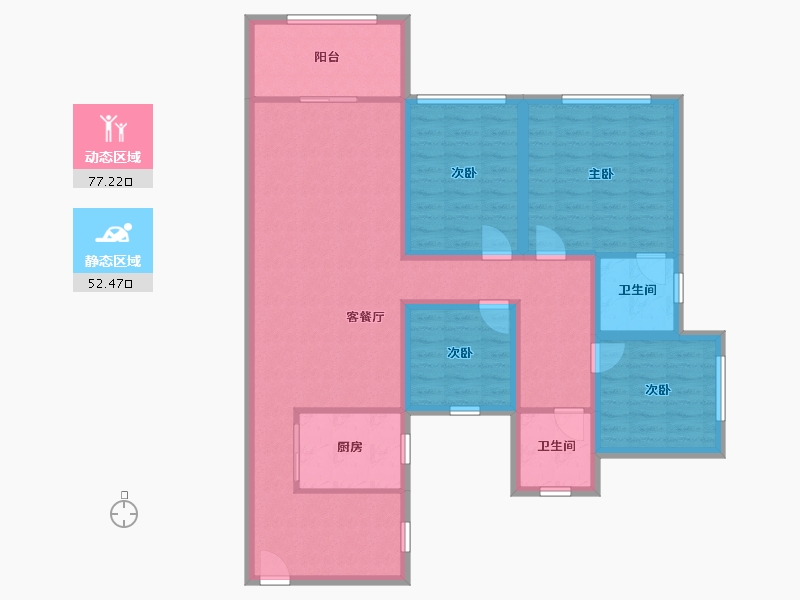 广东省-深圳市-康达尔山海上城-115.66-户型库-动静分区