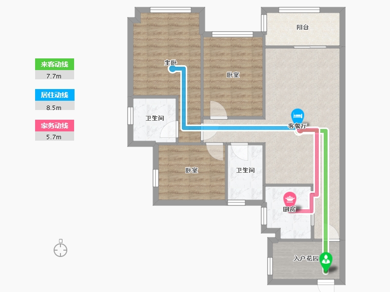 广东省-广州市-越秀滨海新城-75.92-户型库-动静线