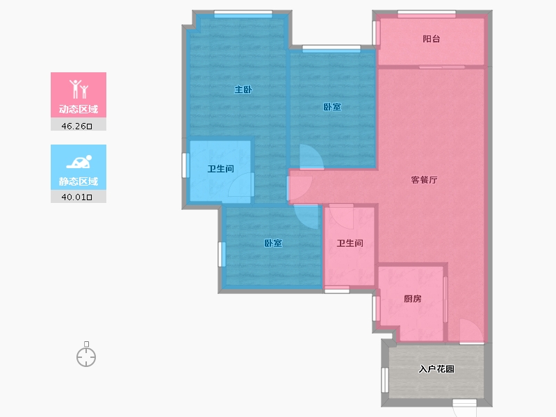 广东省-广州市-越秀滨海新城-75.92-户型库-动静分区