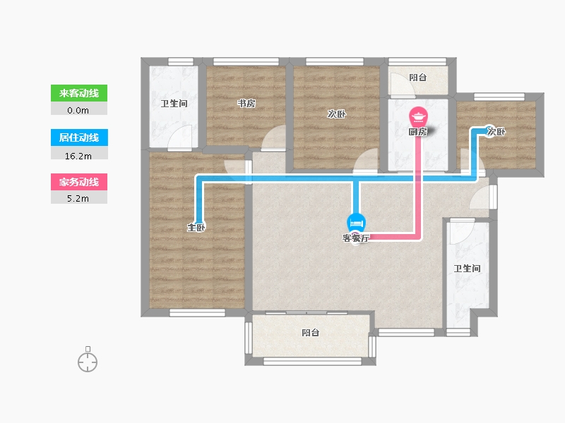 广东省-深圳市-联投东方华府(一期)-88.13-户型库-动静线