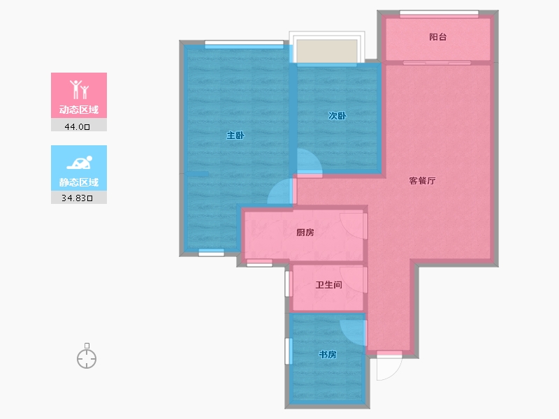 广东省-深圳市-联投东方华府(二期)-69.87-户型库-动静分区