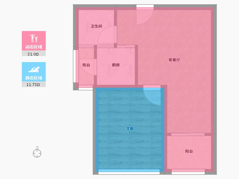 广东省-深圳市-联投东方华府(二期)-37.63-户型库-动静分区