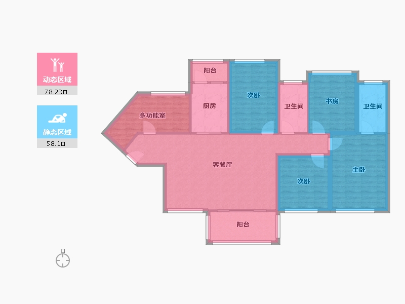 广东省-深圳市-联投东方华府(一期)-122.55-户型库-动静分区