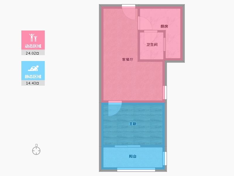 黑龙江省-鹤岗市-麒麟花园-33.72-户型库-动静分区