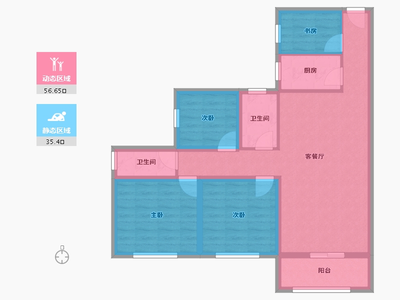 广东省-深圳市-康达尔山海上城-81.17-户型库-动静分区