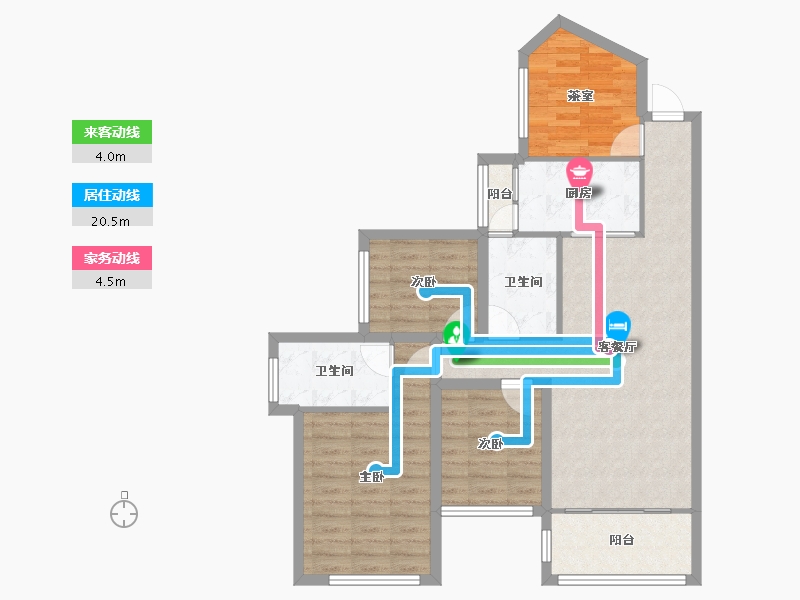 广东省-深圳市-联投东方华府(二期)-86.76-户型库-动静线