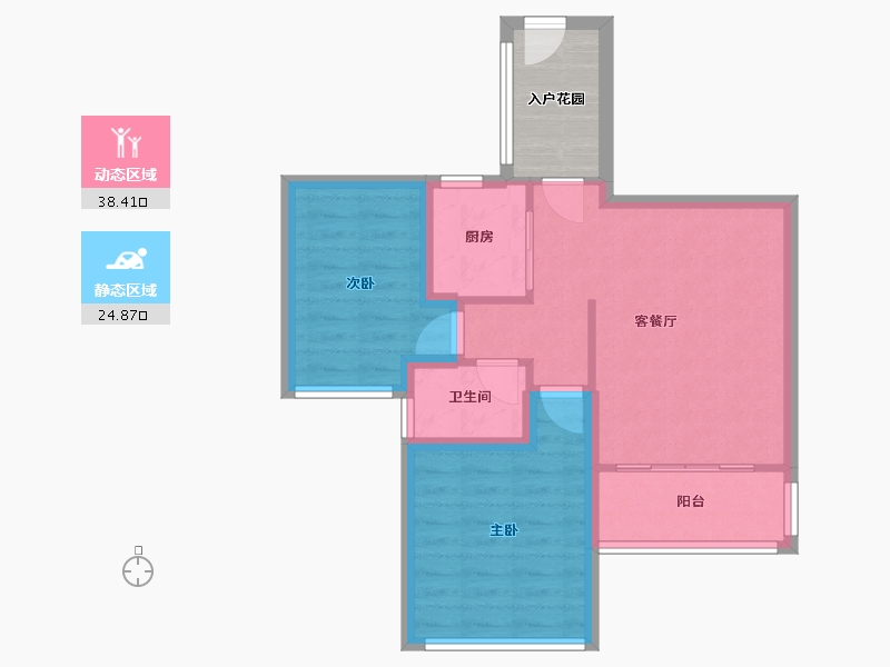 广东省-深圳市-联投东方华府(二期)-60.77-户型库-动静分区