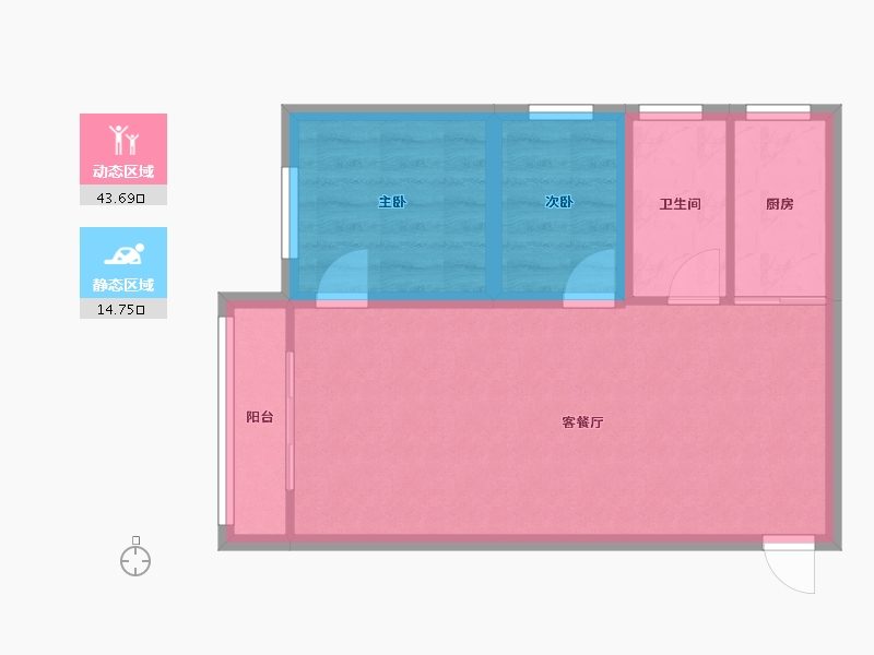 广东省-深圳市-一品东门雅园-52.21-户型库-动静分区