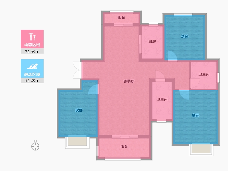 江西省-南昌市-京山安置房-107.37-户型库-动静分区