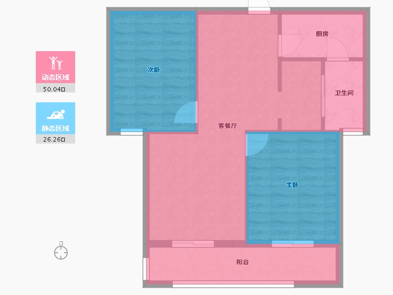 安徽省-池州市-高速·秋浦天地-85.00-户型库-动静分区