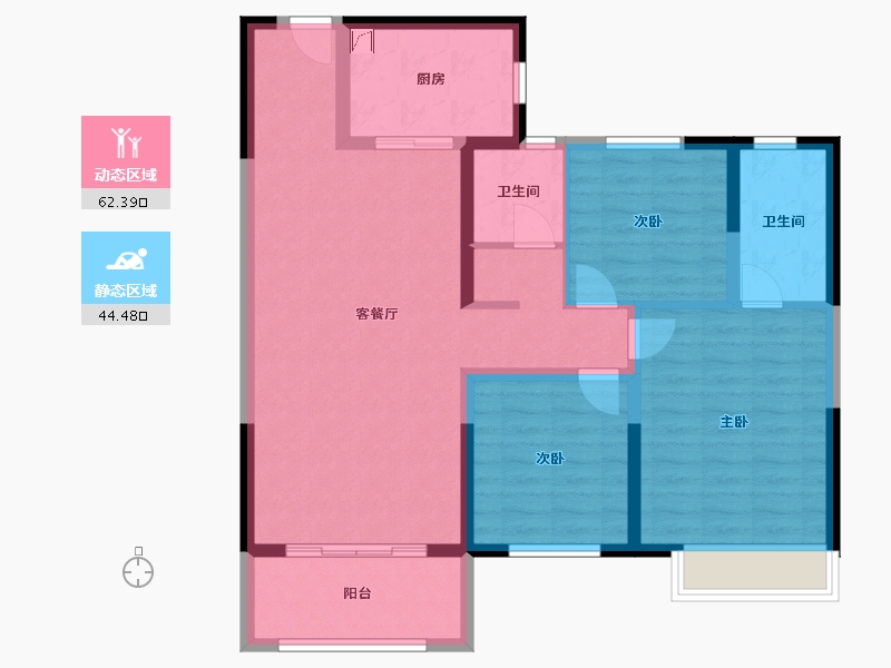 山东省-济宁市-任旺家园-100.00-户型库-动静分区