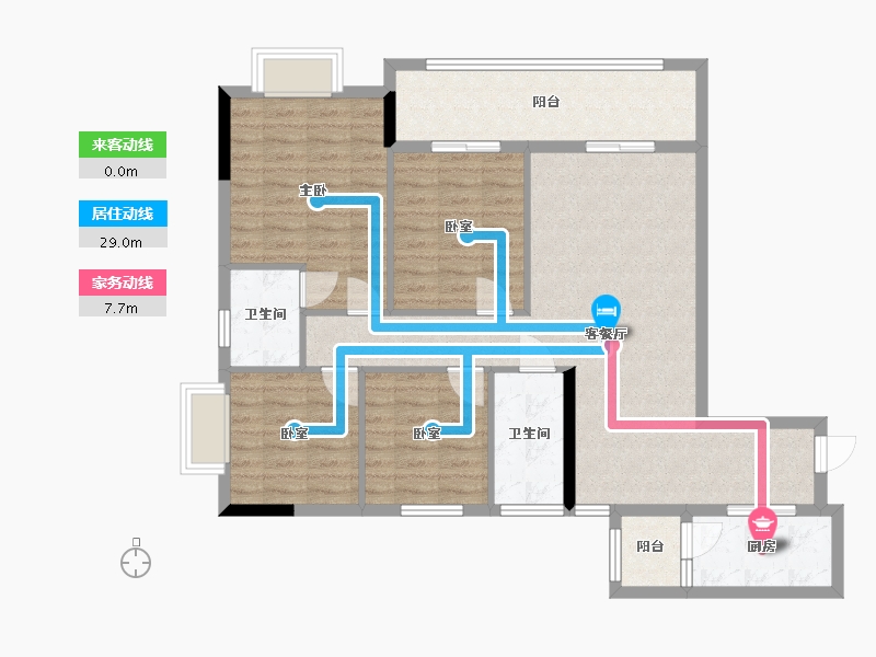 贵州省-安顺市-安顺百里城-101.00-户型库-动静线