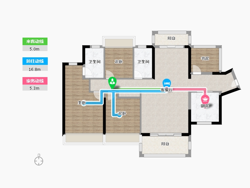 广东省-惠州市-曦江润府-118.00-户型库-动静线