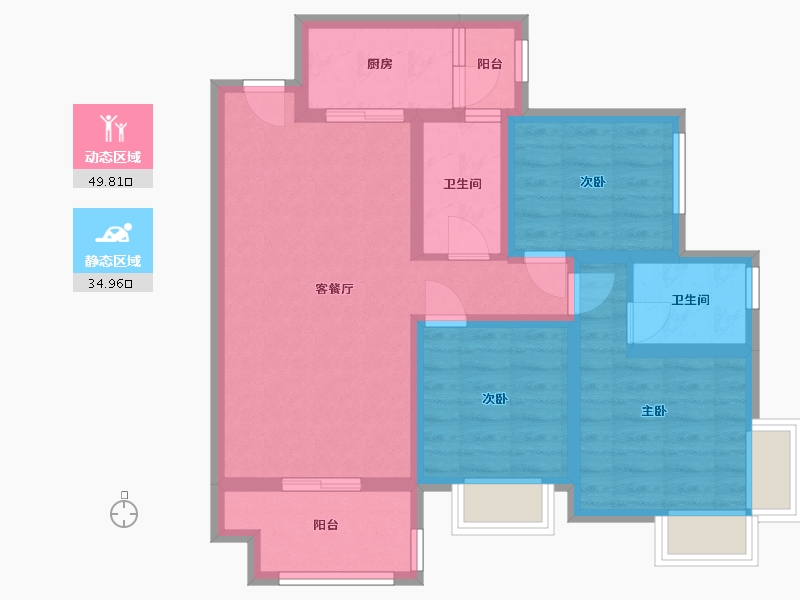 四川省-攀枝花市-人和甲第-90.00-户型库-动静分区