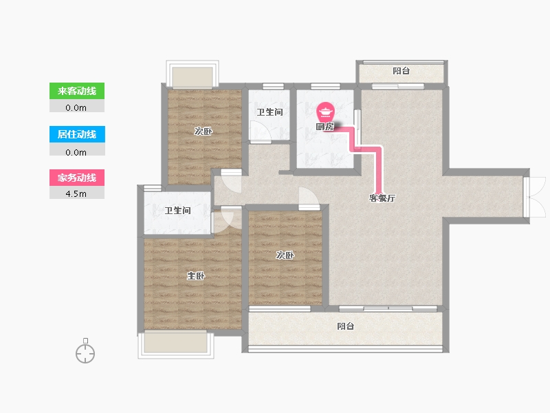 湖南省-娄底市-丰茂一中-128.00-户型库-动静线