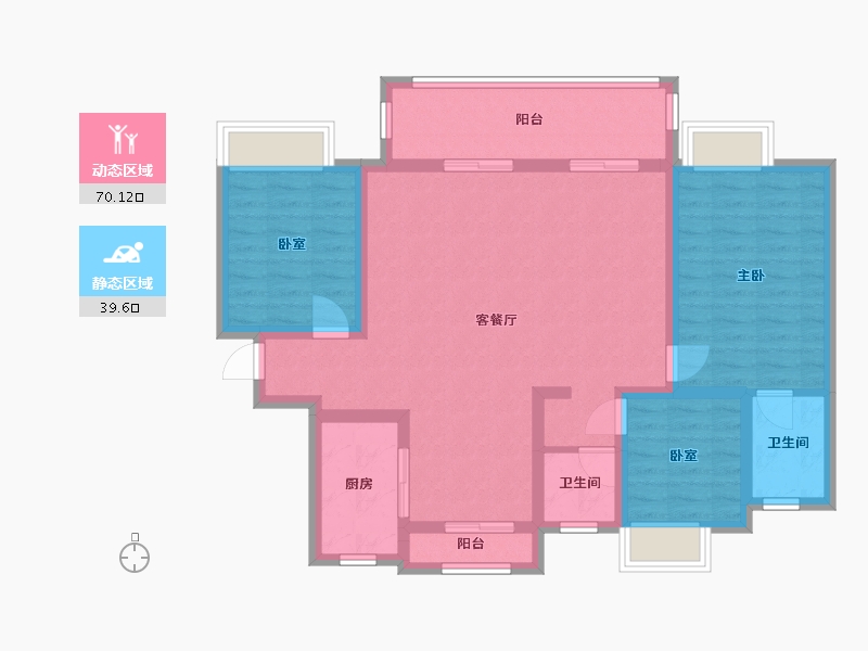 江西省-赣州市-九里蓝湾-130.00-户型库-动静分区