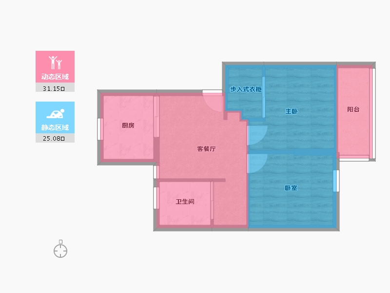 浙江省-宁波市-宝善路200号小区-50.00-户型库-动静分区