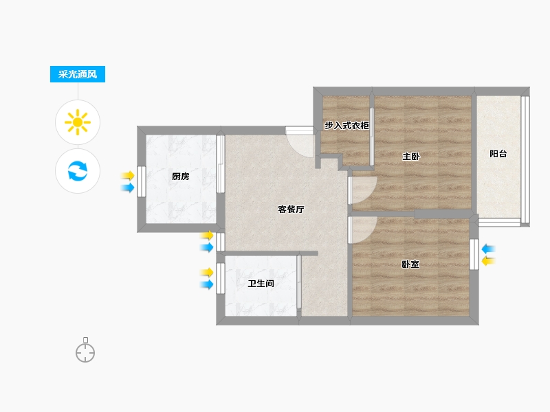 浙江省-宁波市-宝善路200号小区-50.00-户型库-采光通风