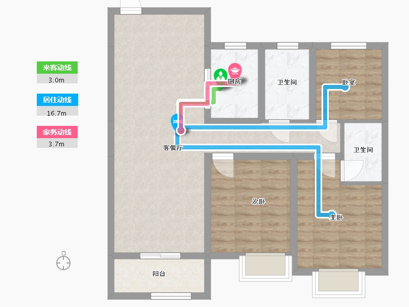 山西省-长治市-陶清河泮-81.22-户型库-动静线