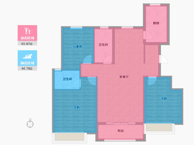 河北省-衡水市-宏宇尚园-97.00-户型库-动静分区