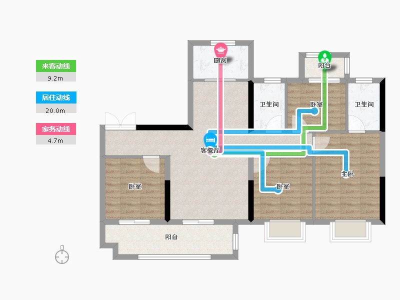 福建省-三明市-盛世鑫城-96.00-户型库-动静线