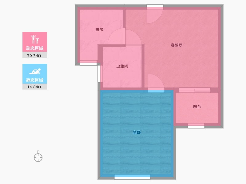 上海-上海市-祥云锦苑-40.00-户型库-动静分区