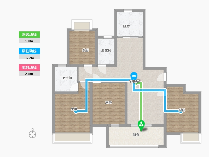 江苏省-盐城市-锦盛豪庭南郡-106.00-户型库-动静线