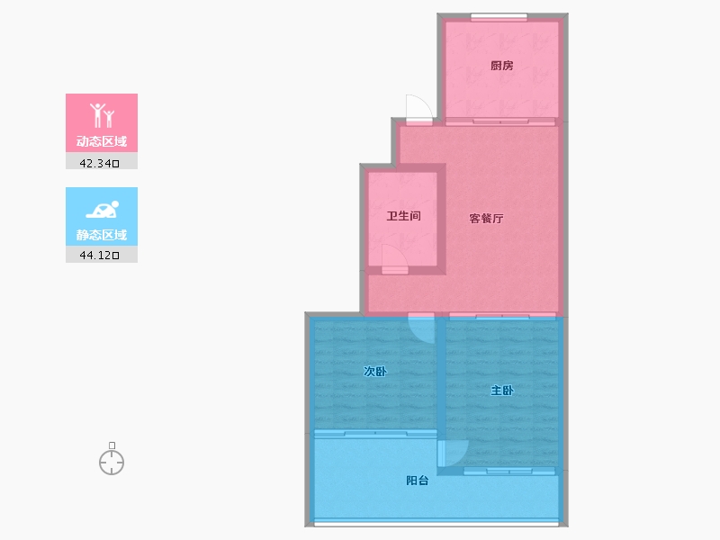 浙江省-杭州市-九莲新村-97.00-户型库-动静分区