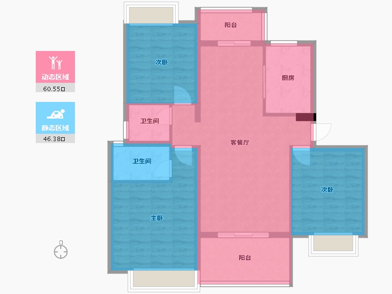 河南省-周口市-新景公园城-96.10-户型库-动静分区