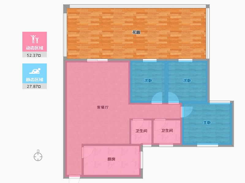 广东省-深圳市-翠枫豪园-108.77-户型库-动静分区