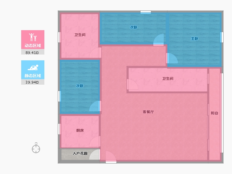 广东省-深圳市-翠枫豪园-119.56-户型库-动静分区