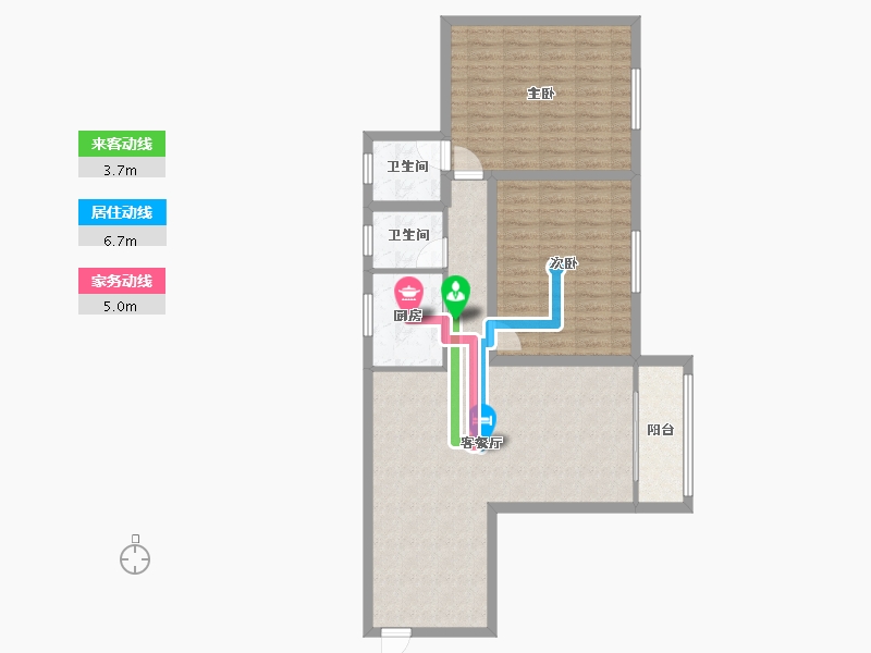 广东省-深圳市-翠枫豪园-91.36-户型库-动静线