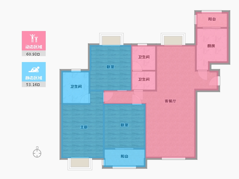 山东省-青岛市-海信金色慧谷-112.00-户型库-动静分区