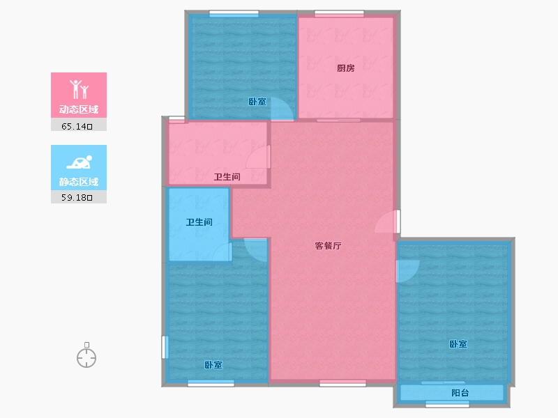 河北省-保定市-直隶新城-115.00-户型库-动静分区