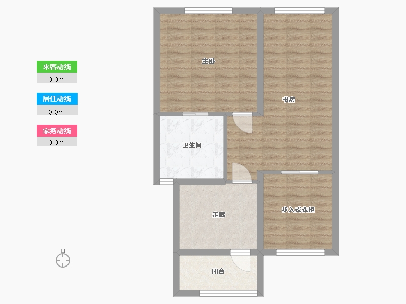 湖北省-黄冈市-方木山居-60.00-户型库-动静线