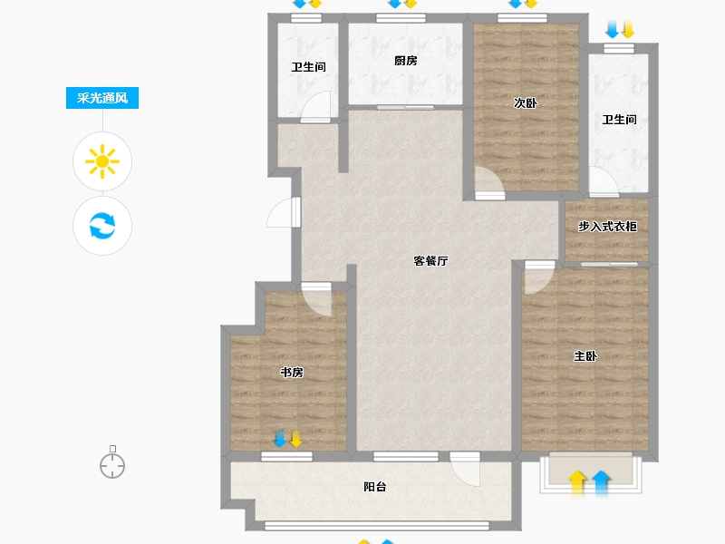 河南省-濮阳市-上和府-114.19-户型库-采光通风