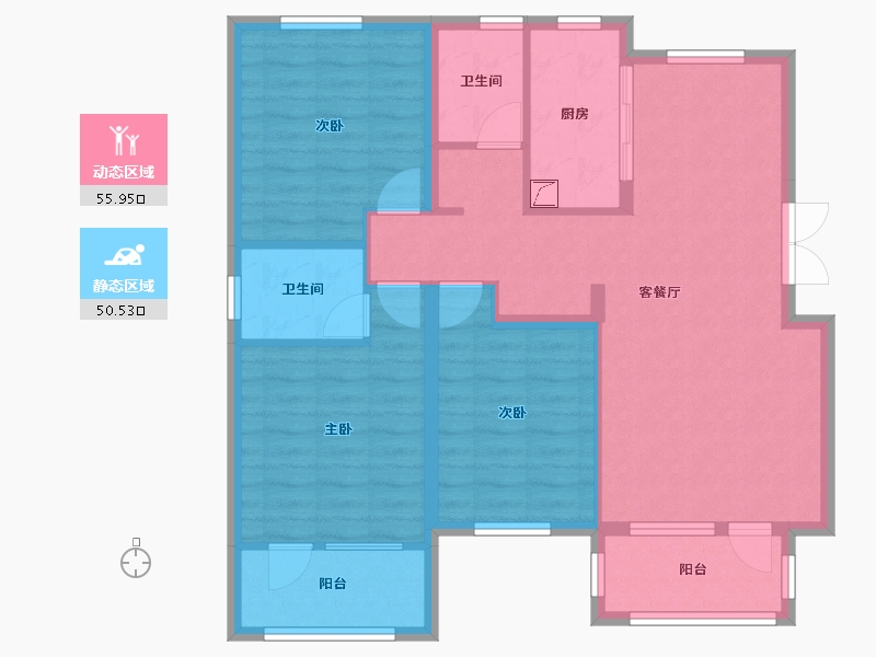 天津-天津市-泰达御海-116.00-户型库-动静分区