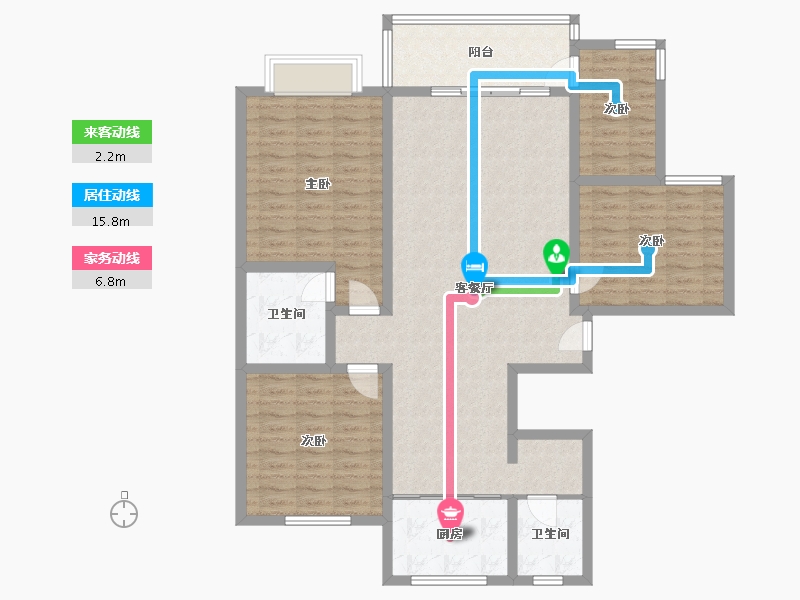 河南省-安阳市-安居苑 B区-130.00-户型库-动静线