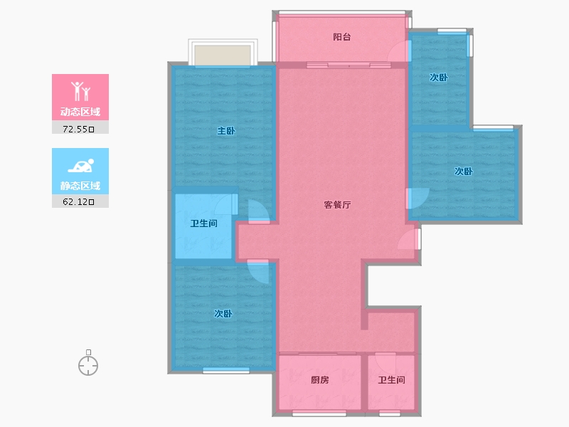 河南省-安阳市-安居苑 B区-130.00-户型库-动静分区